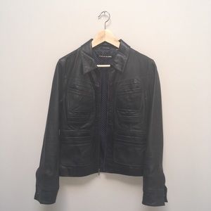 DKNY jeans leather jacket